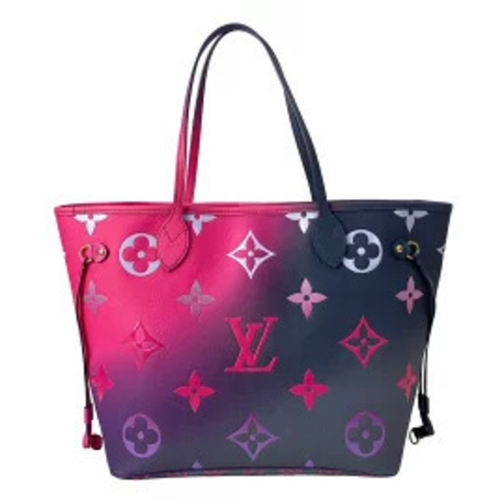 LOUIS VUITTON Neverfull Tote Bag Midnight Fuschia Pink